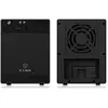 Image de 4X Boîtier Externe USB-C pour disques durs et SSD de 2, 5 et 3, 5 Pouces, USB 3.1 (Type-C, Gen 2), JBOD, Ventilateur, SATA, Aluminium, Noir