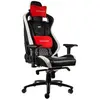 Image de Siège Gamer Epic Cuir véritable Noir et Blanc