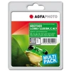 Image de Compatible Avec Brother Lc-1100-bk C M Y (lc1100valbpdr) Agfa Photo Apb1100setd Multipack Noir / Cyan / Magenta / Jaune