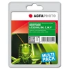 Image de AgfaPhoto Multi pack - Pack de 4 - noir, jaune, cyan, magenta - compatible - remanufacturé - cartouche d'encre (alternative pour : Brother LC-225XLC,