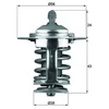 Image de Thermostat D'Eau Mahle Tx7082 Citroen;Hyundai;Kia;Lexus;Lotus;Mitsubishi;Nissan;Peugeot;Smart;Toyota;Volvo