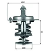 Image de Thermostat, Liqiuide De Refroidissement Behr Mahle Tx7182d Ford;Ford Usa;Mazda;Suzuki