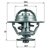 Image de Thermostat, Liqiuide De Refroidissement Behr Mahle Tx9379d Alfa Romeo;Fiat;Iveco;Lancia;Opel;Renault;Vauxhall