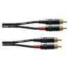Image de Cordial - Câble audio - RCA x 2 mâle pour RCA x 2 mâle - 3 m - noir