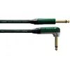 Image de Cable Guitare Jack Droit /Coudé 3 M Vert Câbles jack / instrument