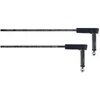 Image de Câble Patch Plat Guitare Jack Coudés 45 CM Câbles pour pédales