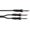 Image de Câble Y Bretelle Jack Stéréo Mâle / 2 Jacks Mono Mâles 3 M Câbles adaptateur