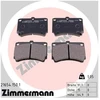 Image de Kit De Plaquettes De Frein, Frein À Disque 21654.150.1 Zimmermann Zimmermann 21654.150.1 Kia;Mazda