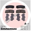 Image de Kit De Plaquettes De Frein, Frein À Disque 21706..1 Zimmermann Zimmermann 21706..1 Hyundai;Mitsubishi