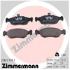 Image de Kit De Plaquettes De Frein, Frein À Disque 21827.170.1 Zimmermann Zimmermann 21827.170.1 Citroen;Peugeot