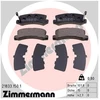 Image de Kit De Plaquettes De Frein, Frein À Disque 21833.150.1 Zimmermann Zimmermann 21833.150.1 Lexus;Toyota