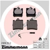 Image de Kit De Plaquettes De Frein, Frein À Disque 21898..2 Zimmermann Zimmermann 21898..2 Mercedes-Benz