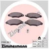 Image de Kit De Plaquettes De Frein, Frein À Disque 21980.180.1 Zimmermann Zimmermann 21980.180.1 Citroen;Nissan;Renault