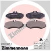 Image de Kit De Plaquettes De Frein, Frein À Disque 23022.205.1 Zimmermann Zimmermann 23022.205.1 Mercedes-Benz