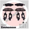 Image de Kit De Plaquettes De Frein, Frein À Disque 23046..1 Zimmermann Zimmermann 23046..1 Subaru;Suzuki