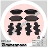 Image de Kit De Plaquettes De Frein, Frein À Disque 23094.165.2 Zimmermann Zimmermann 23094.165.2 Honda;Mg;Nissan