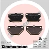 Image de Kit De Plaquettes De Frein, Frein À Disque 23521.140.1 Zimmermann Zimmermann 23521.140.1 Toyota