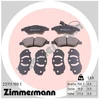 Image de Kit De Plaquettes De Frein, Frein À Disque 23711..1 Zimmermann Zimmermann 23711..1 Alfa Romeo;Fiat;Lancia