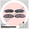 Image de Kit De Plaquettes De Frein, Frein À Disque 23729..1 Zimmermann Zimmermann 23729..1 Honda