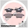 Image de Kit De Plaquettes De Frein, Frein À Disque 23746.185.1 Zimmermann Zimmermann 23746.185.1 Volkswagen