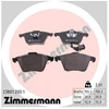 Image de Kit De Plaquettes De Frein, Frein À Disque 23801.200.1 Zimmermann Zimmermann 23801.200.1 Audi;Seat;Skoda;Volkswagen