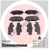 Image de Kit De Plaquettes De Frein, Frein À Disque 23868.170.1 Zimmermann Zimmermann 23868.170.1 Honda