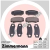 Image de Kit De Plaquettes De Frein, Frein À Disque 23921.200.1 Zimmermann Zimmermann 23921.200.1 Citroen;Fiat;Peugeot