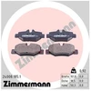 Image de Kit De Plaquettes De Frein, Frein À Disque 24008.185.1 Zimmermann Zimmermann 24008.185.1 Mercedes-Benz