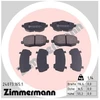 Image de Kit De Plaquettes De Frein, Frein À Disque 24073.165.1 Zimmermann Zimmermann 24073.165.1 Lancia