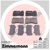Image de Kit De Plaquettes De Frein, Frein À Disque 24098.170.1 Zimmermann Zimmermann 24098.170.1 Audi;Cupra;Seat;Volkswagen
