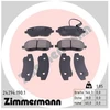 Image de Kit De Plaquettes De Frein, Frein À Disque 24294..1 Zimmermann Zimmermann 24294..1 Fiat
