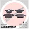 Image de Kit De Plaquettes De Frein, Frein À Disque 24123.200.1 Zimmermann Zimmermann 24123.200.1 Ford;Land Rover;Mg;Volvo
