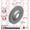 Image de Disque De Frein Zimmermann .1584. Porsche