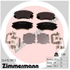 Image de Kit De Plaquettes De Frein, Frein À Disque 24415..2 Zimmermann Zimmermann 24415..2 Chevrolet;Opel;Saab;Vauxhall