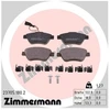 Image de Kit De Plaquettes De Frein, Frein À Disque 23705.180.2 Zimmermann Zimmermann 23705.180.2 Alfa Romeo;Citroen;Fiat;Lancia;Peugeot