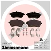 Image de Kit De Plaquettes De Frein, Frein À Disque 24306.205.3 Zimmermann Zimmermann 24306.205.3 Mercedes-Benz
