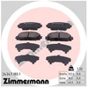 Image de Kit De Plaquettes De Frein, Frein À Disque 24347.180.1 Zimmermann Zimmermann 24347.180.1 Toyota