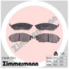 Image de Kit De Plaquettes De Frein, Frein À Disque 23698.170.1 Zimmermann Zimmermann 23698.170.1 Infiniti;Nissan;Renault