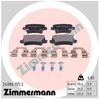 Image de Kit De Plaquettes De Frein, Frein À Disque 24086..2 Zimmermann Zimmermann 24086..2 Honda