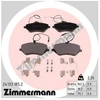 Image de Kit De Plaquettes De Frein, Frein À Disque 24133.185.2 Zimmermann Zimmermann 24133.185.2 Citroen;Peugeot