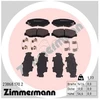 Image de Kit De Plaquettes De Frein, Frein À Disque 23868.170.2 Zimmermann Zimmermann 23868.170.2 Honda