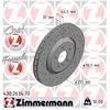 Image de Disque De Frein Zimmermann 430.2634.70 Opel
