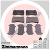 Image de Kit De Plaquettes De Frein, Frein À Disque 23325.160.1 Zimmermann Zimmermann 23325.160.1 Cadillac;Opel;Tesla