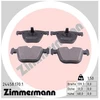 Image de Kit De Plaquettes De Frein, Frein À Disque 24458.170.1 Zimmermann Zimmermann 24458.170.1 Bmw