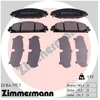 Image de Kit De Plaquettes De Frein, Frein À Disque 24164.175.1 Zimmermann Zimmermann 24164.175.1 Chrysler;Dodge;Lancia