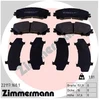 Image de Kit De Plaquettes De Frein, Frein À Disque 22117.160.1 Zimmermann Zimmermann 22117.160.1 Infiniti;Nissan;Renault