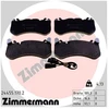 Image de Kit De Plaquettes De Frein, Frein À Disque 24455.170.2 Zimmermann Zimmermann 24455.170.2 Audi