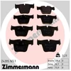 Image de Kit De Plaquettes De Frein, Frein À Disque 24205.165.1 Zimmermann Zimmermann 24205.165.1 Mercedes-Benz