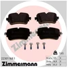 Image de Kit De Plaquettes De Frein, Frein À Disque 22307.168.1 Zimmermann Zimmermann 22307.168.1 Audi;Volkswagen