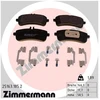 Image de Kit De Plaquettes De Frein, Frein À Disque 25163.185.2 Zimmermann Zimmermann 25163.185.2 Mercedes-Benz